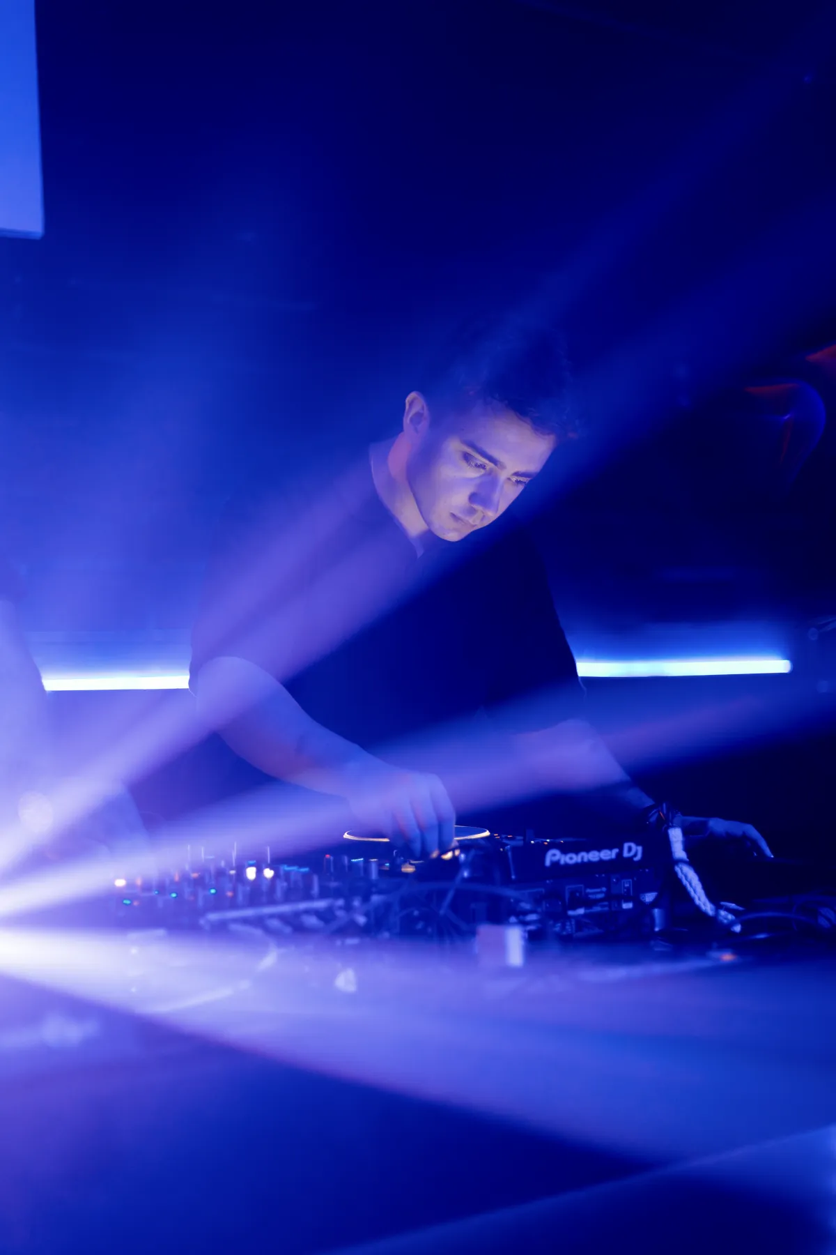 Caban club laser lights and live concert atmosphere