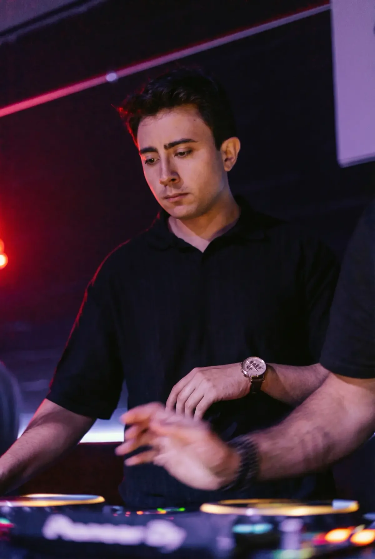 Caban performing live on stage